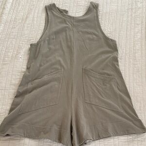 Free People Olive Jumpsuit